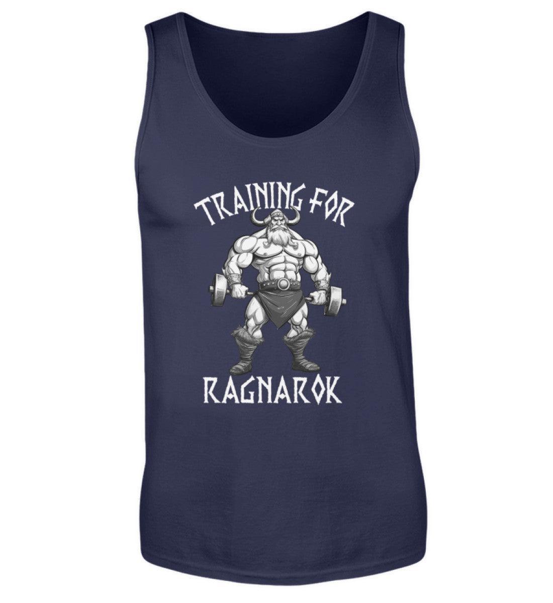 Wikinger Bodybuilder Tank Top "Training für Ragnarök" – Motivation & Stärke für das Fitnessstudio - Nordic Viking Wear