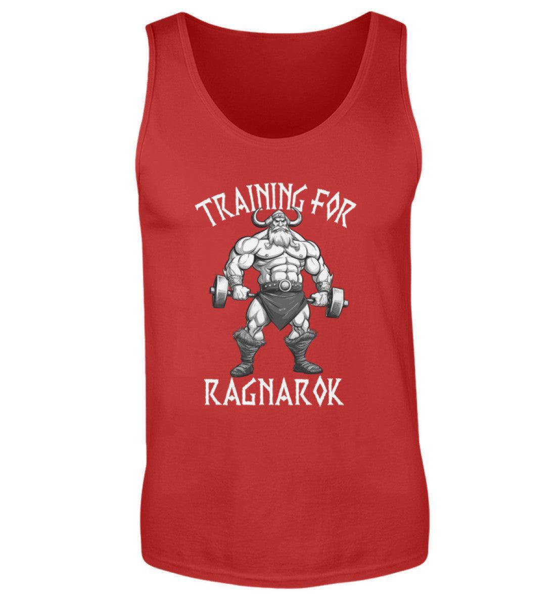 Wikinger Bodybuilder Tank Top "Training für Ragnarök" – Motivation & Stärke für das Fitnessstudio - Nordic Viking Wear