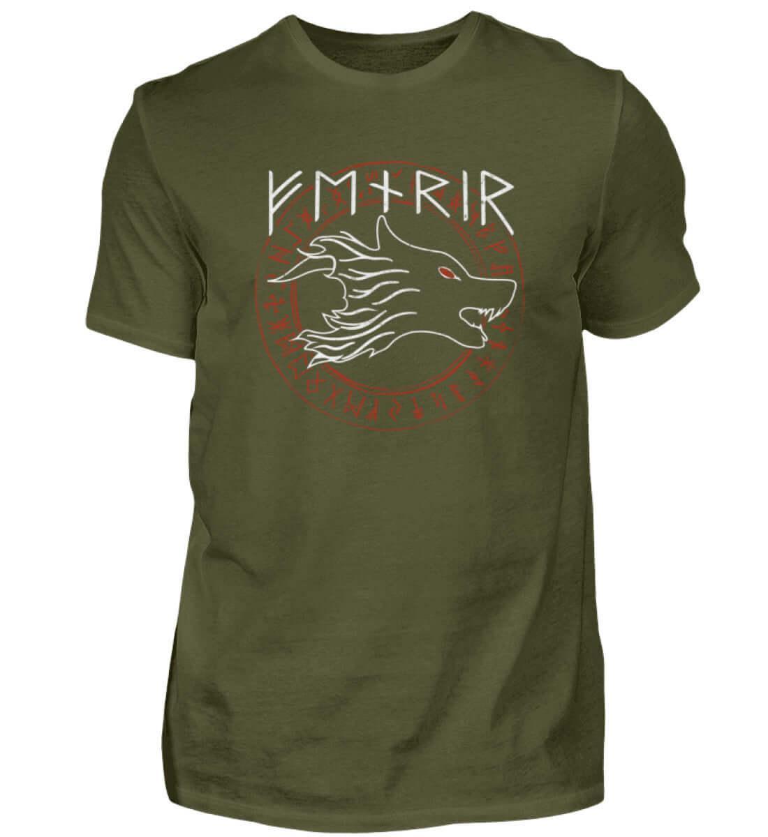 Fenrir Wolf Wikinger-Shirt – Macht und Legende vereint - Nordic Viking Wear