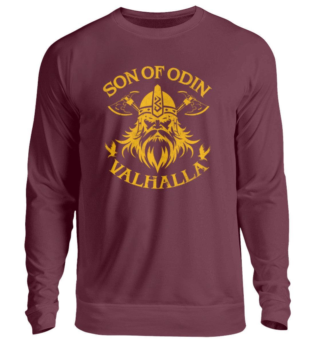 Wikinger Sweatshirt 'Son of Odin – Valhalla' – Stolz und Entschlossenheit - Nordic Viking Wear