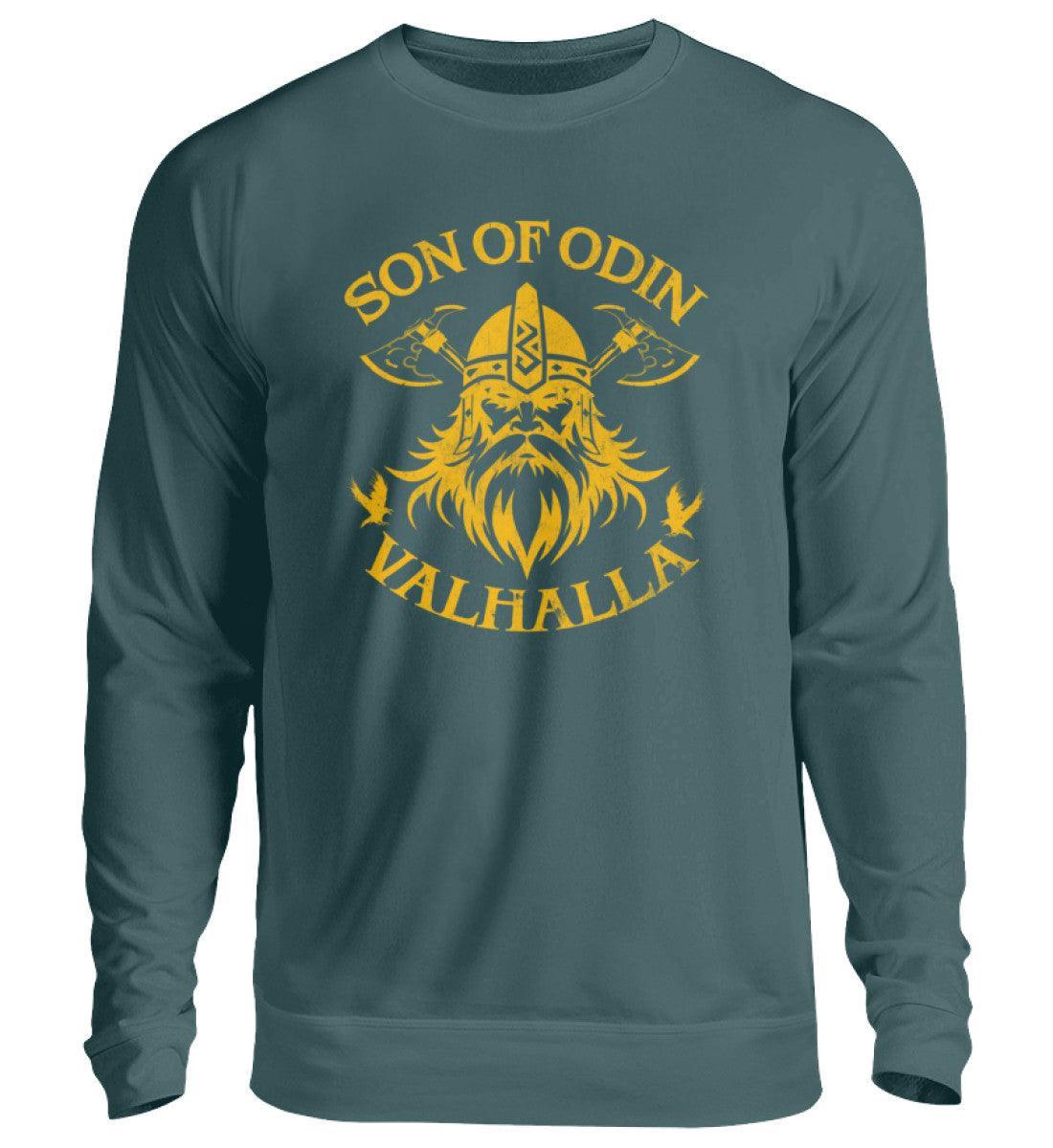 Wikinger Sweatshirt 'Son of Odin – Valhalla' – Stolz und Entschlossenheit - Nordic Viking Wear