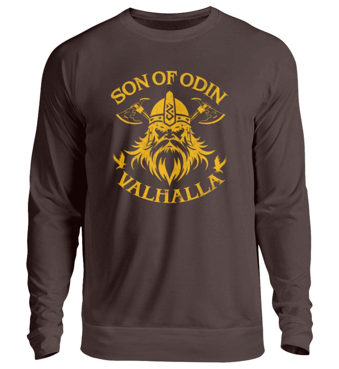Wikinger Sweatshirt 'Son of Odin – Valhalla' – Stolz und Entschlossenheit - Nordic Viking Wear
