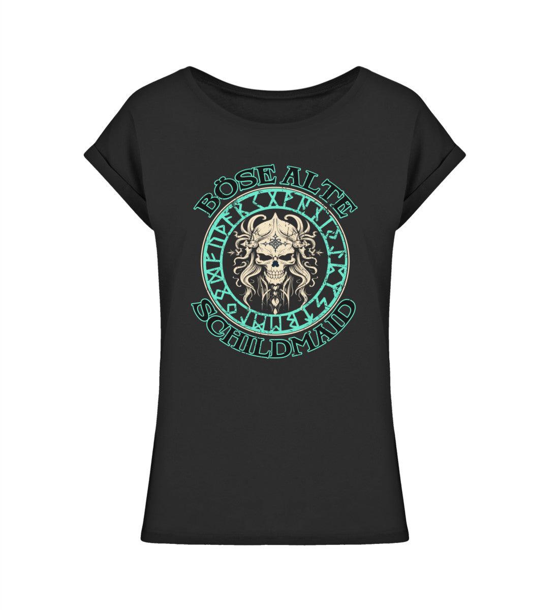 Schildmaiden Extendet Shirt – „Böse alte Schildmaid“-Design - Nordic Viking Wear