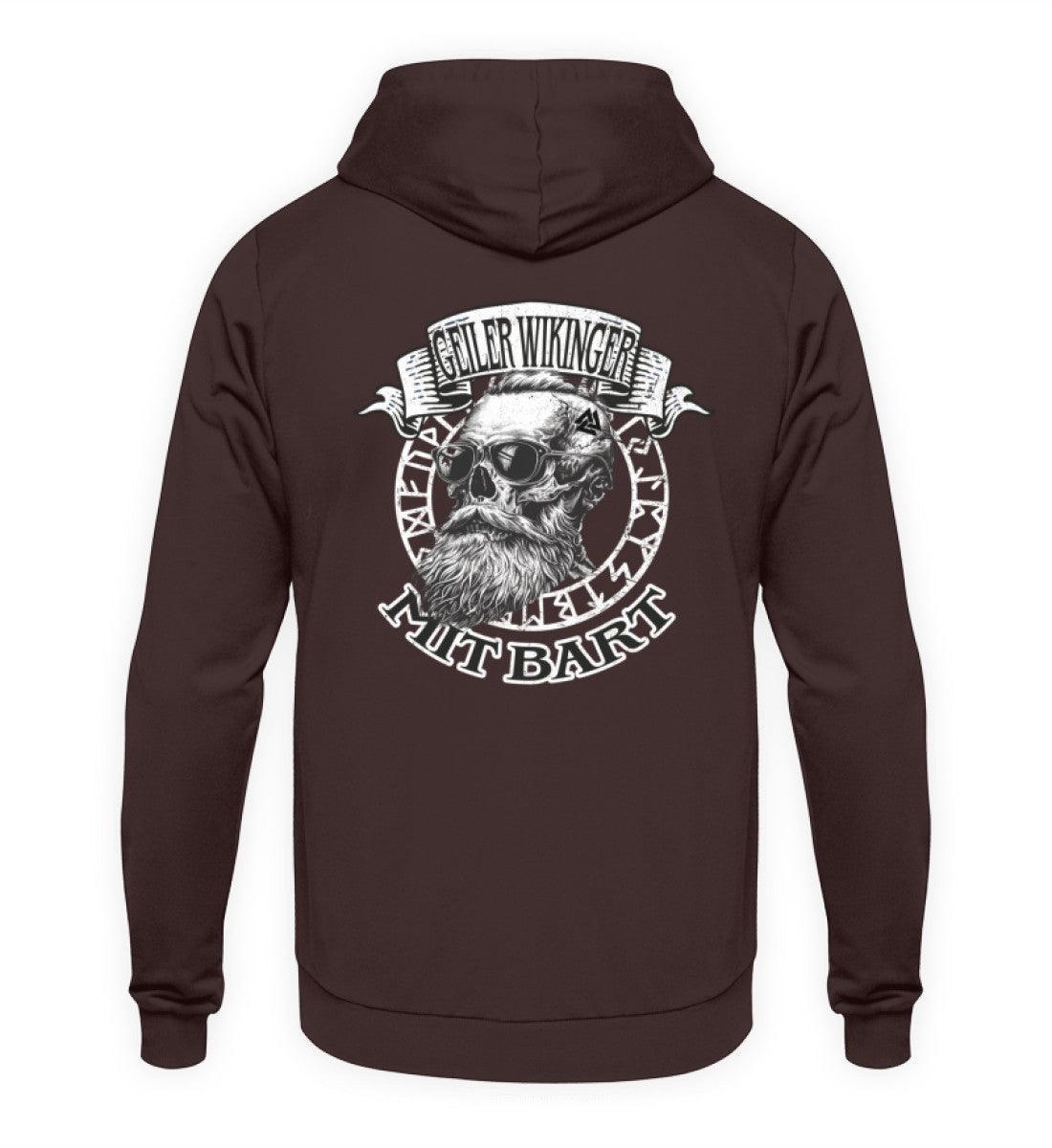 "Geiler Wikinger mit Bart - Lustiges Wikinger Hoodie für Männer" - Nordic Viking Wear