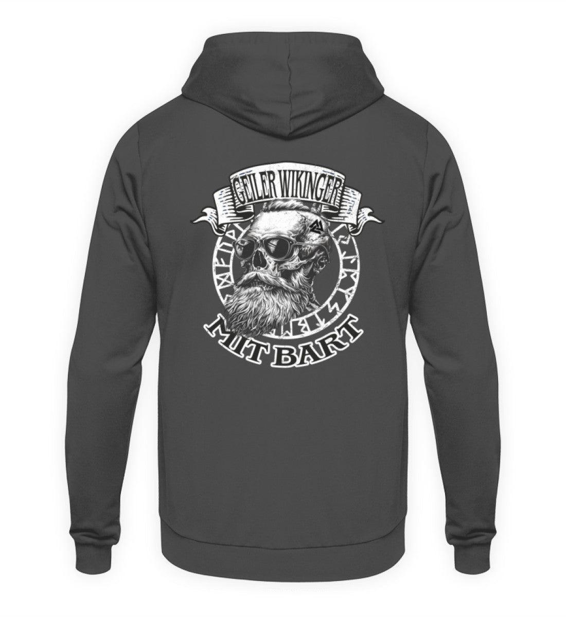 "Geiler Wikinger mit Bart - Lustiges Wikinger Hoodie für Männer" - Nordic Viking Wear