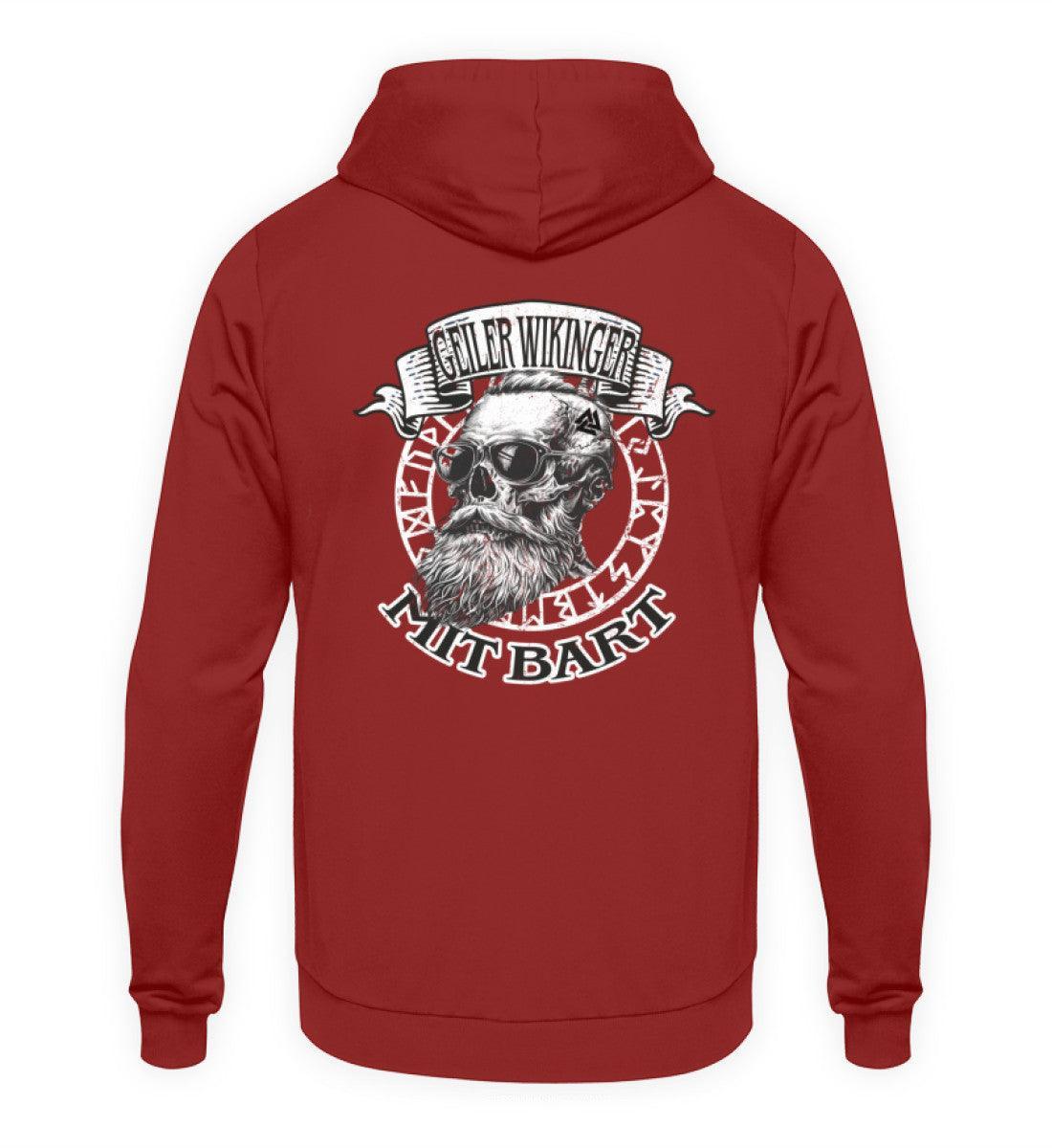 "Geiler Wikinger mit Bart - Lustiges Wikinger Hoodie für Männer" - Nordic Viking Wear