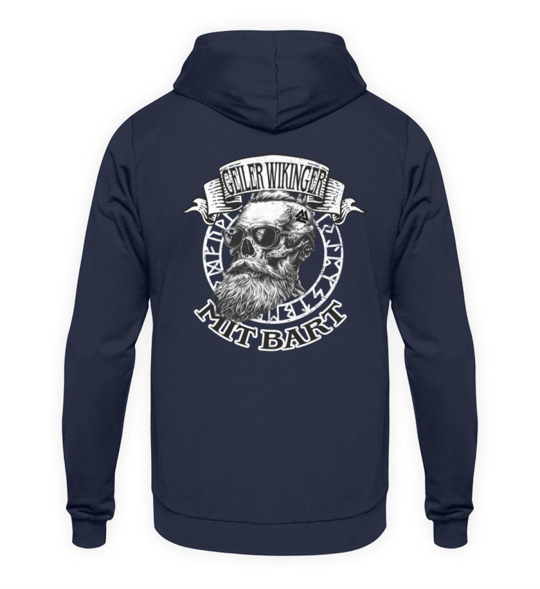 "Geiler Wikinger mit Bart - Lustiges Wikinger Hoodie für Männer" - Nordic Viking Wear