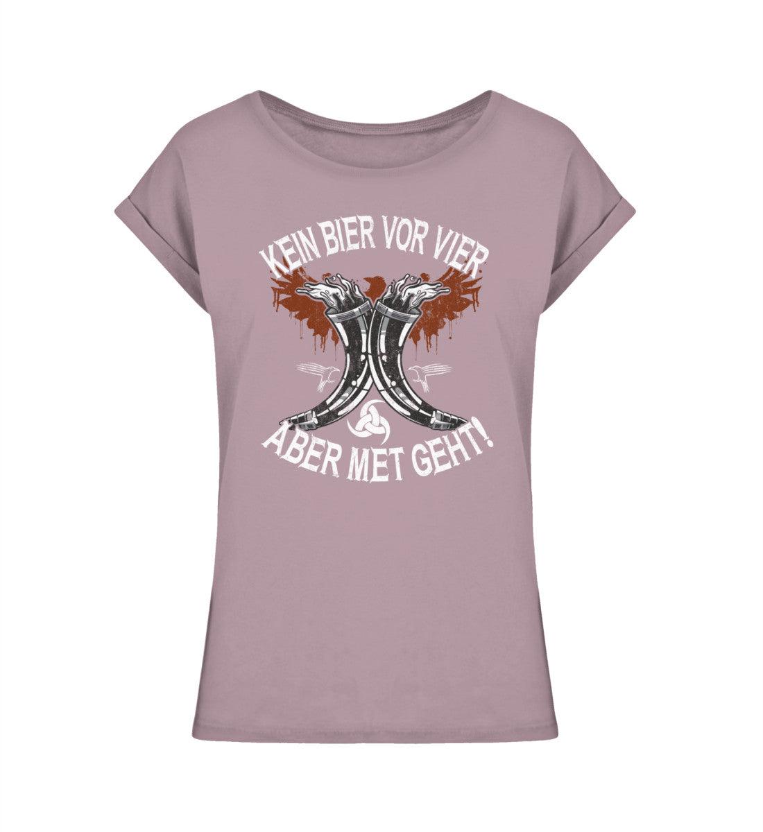 Schildmaiden Extended Shirt – "Kein Bier vor Vier, aber Met geht!" - Nordic Viking Wear