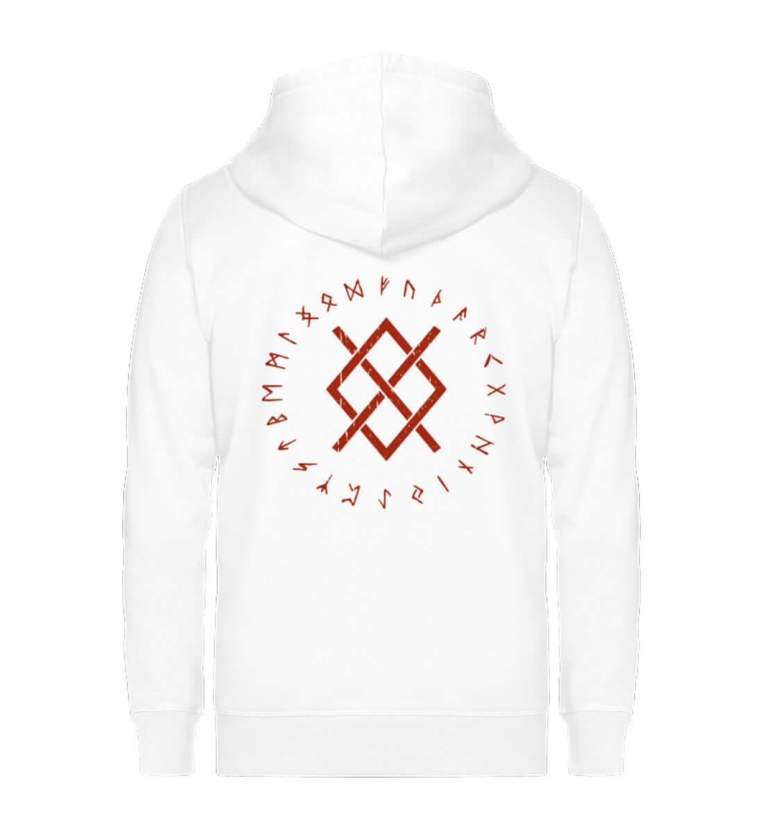 "Odins Gungnir Rune" Wikinger / Schildmaiden Zip-Hoodie – Stärke des Allvaters - Nordic Viking Wear