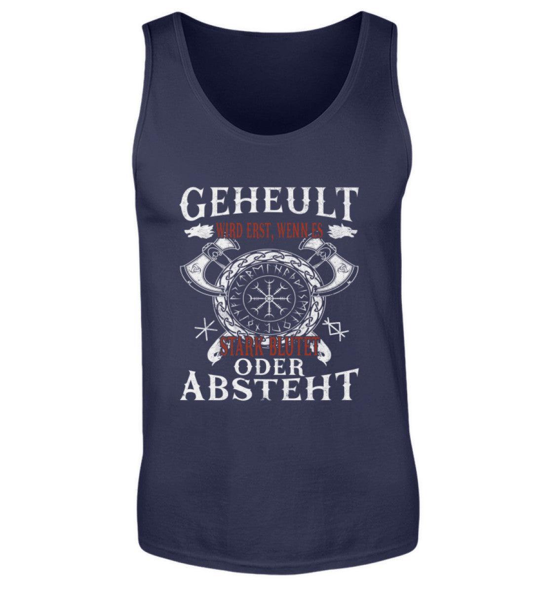 Lustiges Wikinger Tanktop – Humorvolles Viking T-Shirt mit witzigem Spruch und Helm of Awe - Nordic Viking Wear