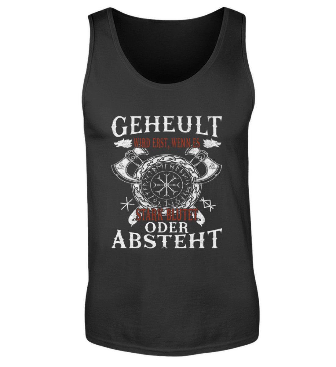 Lustiges Wikinger Tanktop – Humorvolles Viking T-Shirt mit witzigem Spruch und Helm of Awe - Nordic Viking Wear