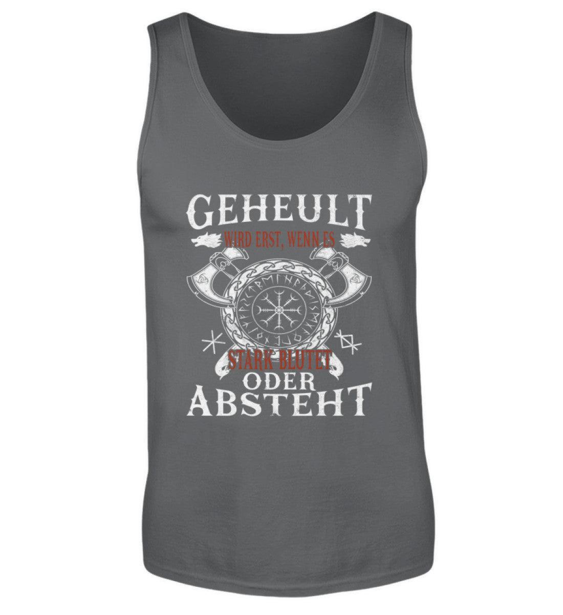 Lustiges Wikinger Tanktop – Humorvolles Viking T-Shirt mit witzigem Spruch und Helm of Awe - Nordic Viking Wear