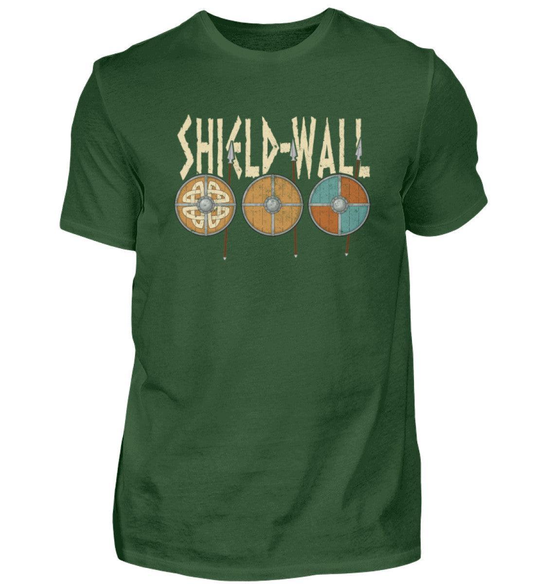 Wikinger Shield-Wall Premiumshirt - Krieger Verteidigungslinie - Nordische Schlacht Bekleidung - Nordic Viking Wear