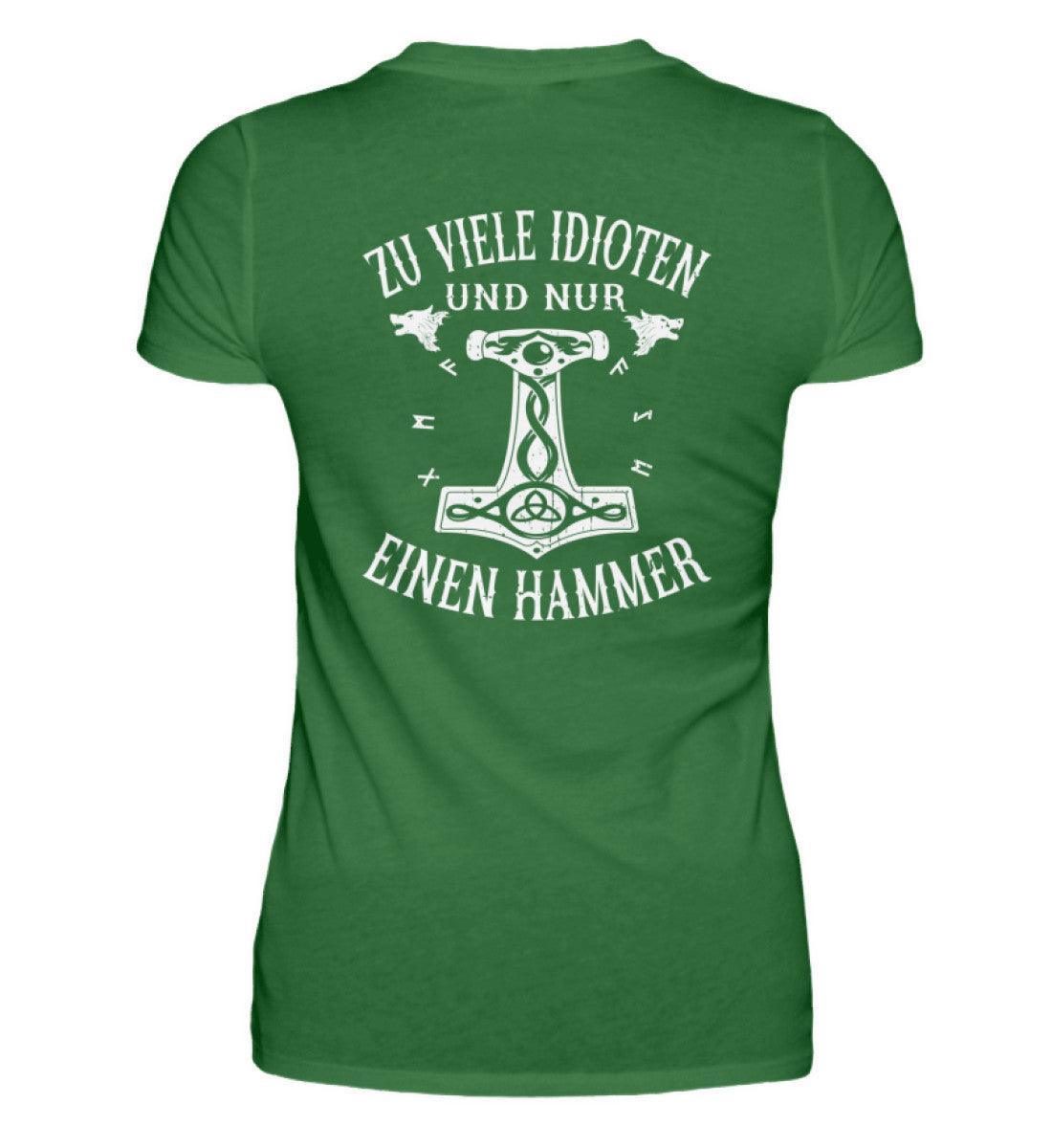 Schildmaid Premium Shirt "Mjölnir und Wölfe" Backprint - Nordic Viking Wear