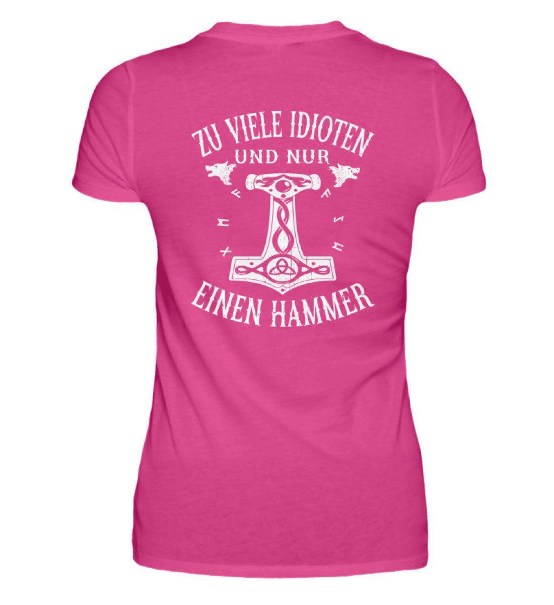 Schildmaid Premium Shirt "Mjölnir und Wölfe" Backprint - Nordic Viking Wear