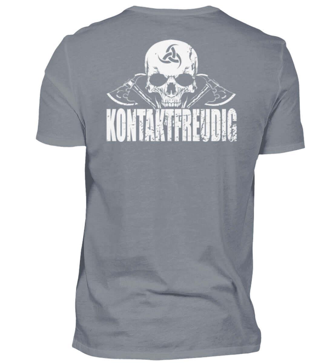 Wikinger T-Shirt 'Kontaktfreudig' – Schwarzer Humor und Stil - Nordic Viking Wear