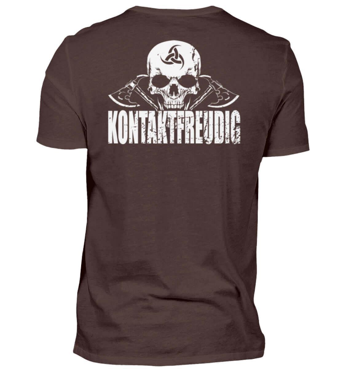 Wikinger T-Shirt 'Kontaktfreudig' – Schwarzer Humor und Stil - Nordic Viking Wear
