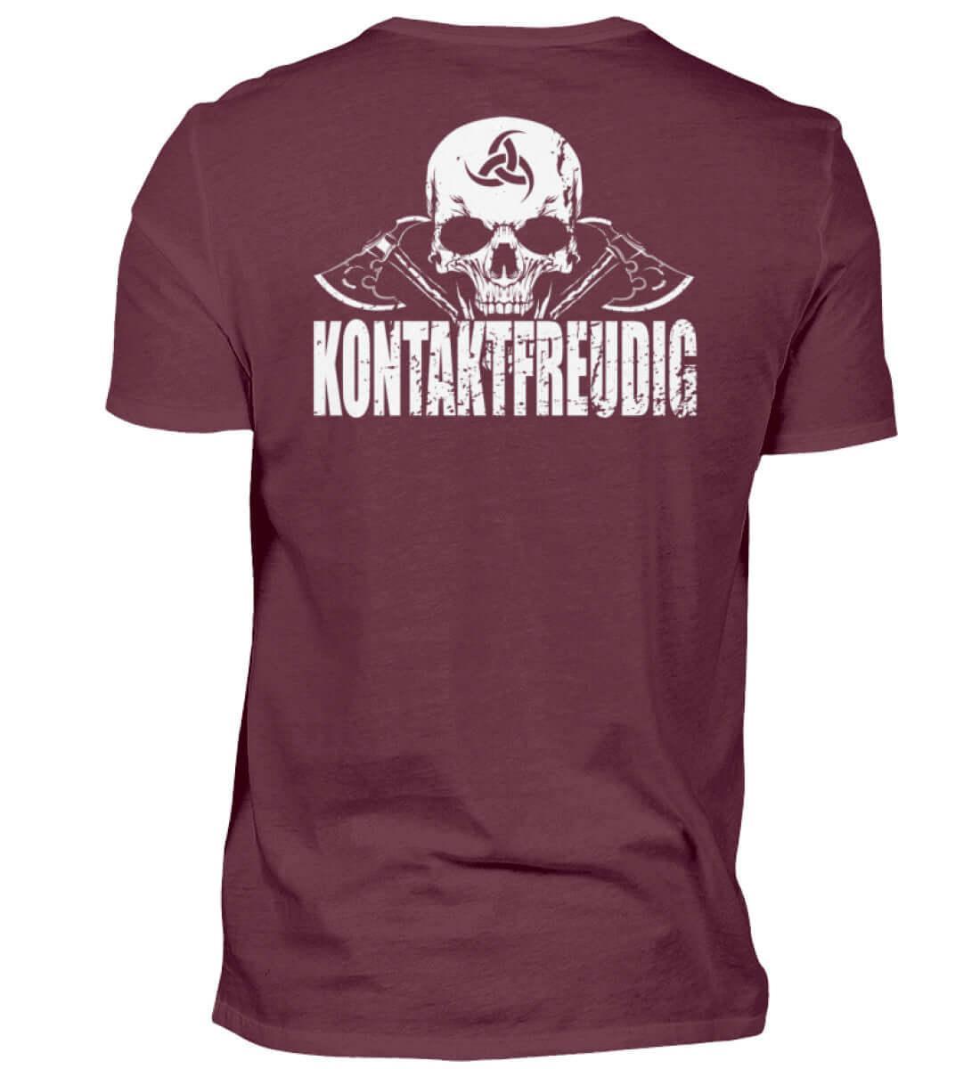 Wikinger T-Shirt 'Kontaktfreudig' – Schwarzer Humor und Stil - Nordic Viking Wear