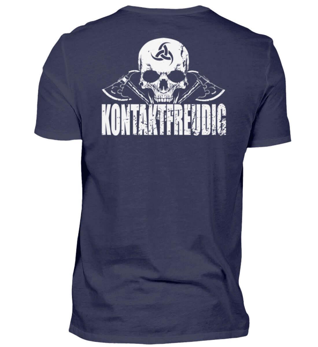 Wikinger T-Shirt 'Kontaktfreudig' – Schwarzer Humor und Stil - Nordic Viking Wear