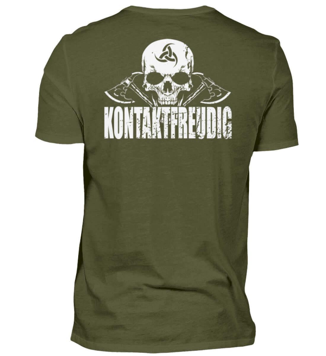 Wikinger T-Shirt 'Kontaktfreudig' – Schwarzer Humor und Stil - Nordic Viking Wear