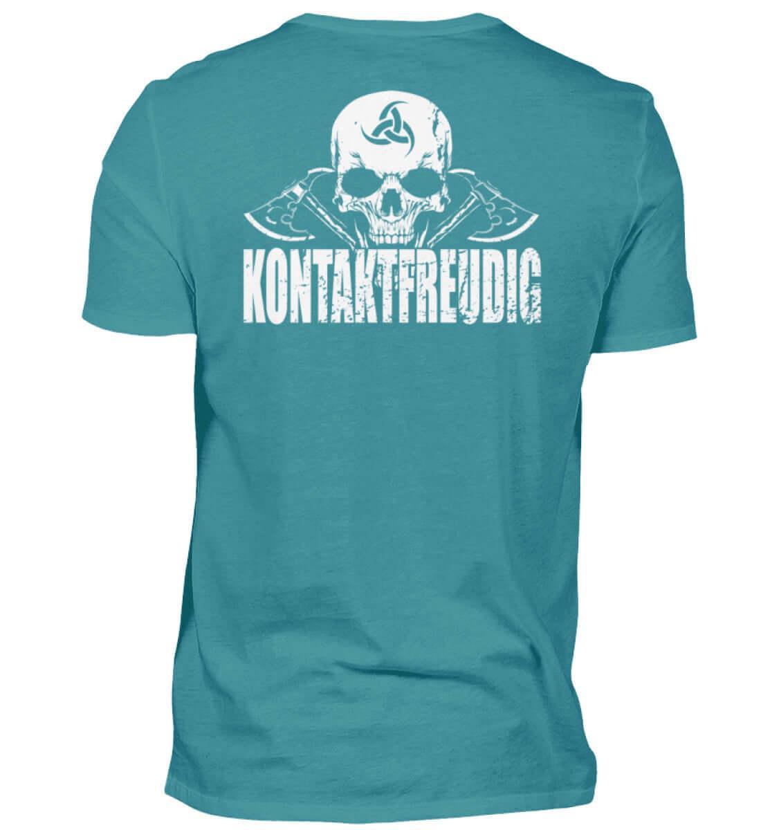 Wikinger T-Shirt 'Kontaktfreudig' – Schwarzer Humor und Stil - Nordic Viking Wear