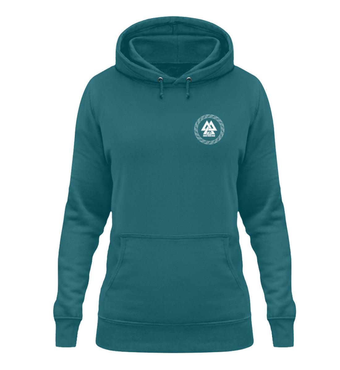 Schildmaiden Hoodie mit Algiz-Rune – Nordisches Schutzsymbol - Nordic Viking Wear