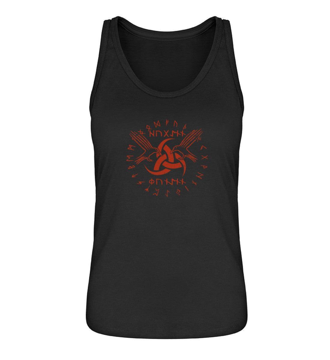 Schildmaiden-Tanktop "Odins Boten" - Huginn und Muninn mit Gjallarhorn - Nordic Viking Wear