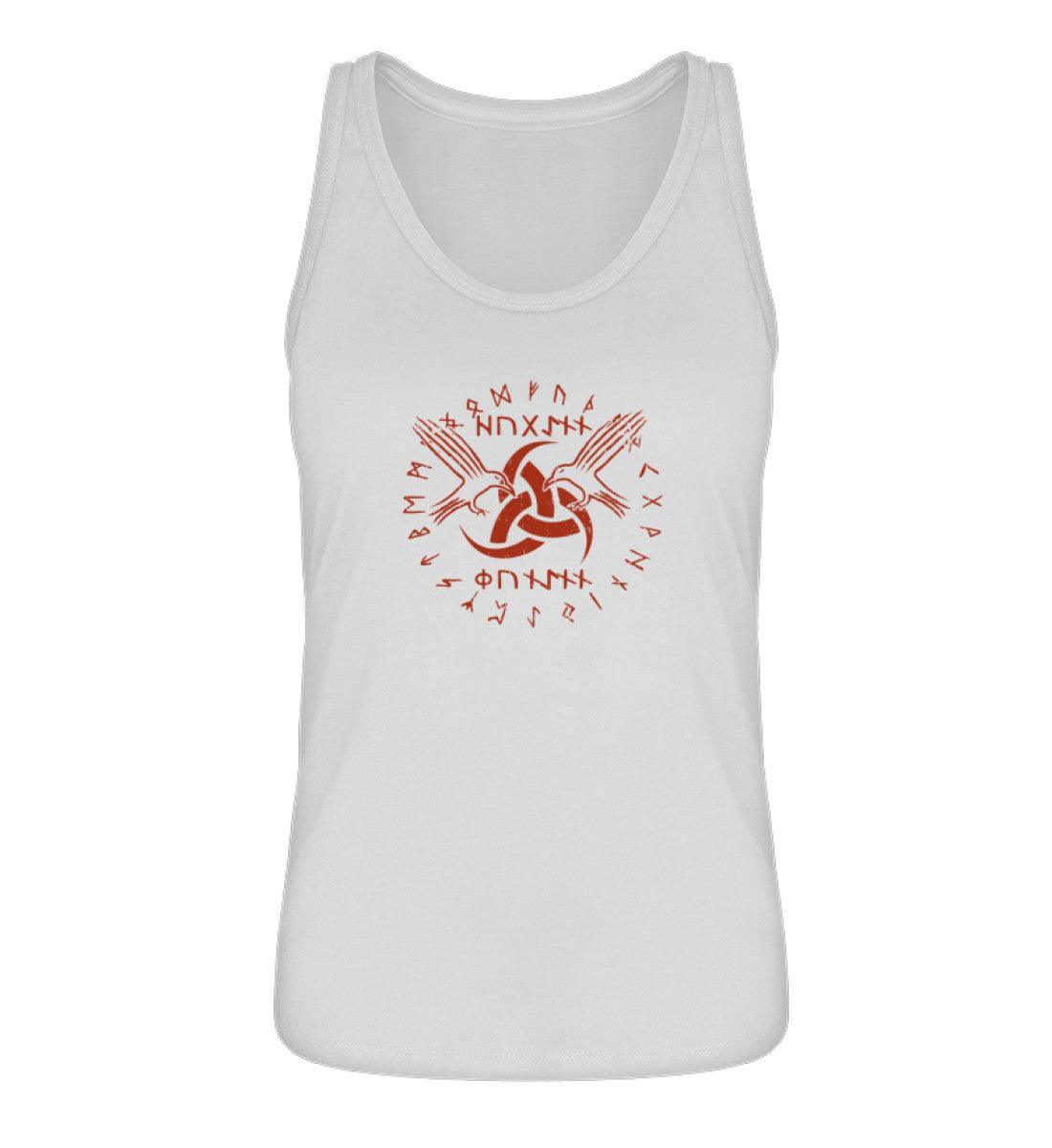 Schildmaiden-Tanktop "Odins Boten" - Huginn und Muninn mit Gjallarhorn - Nordic Viking Wear
