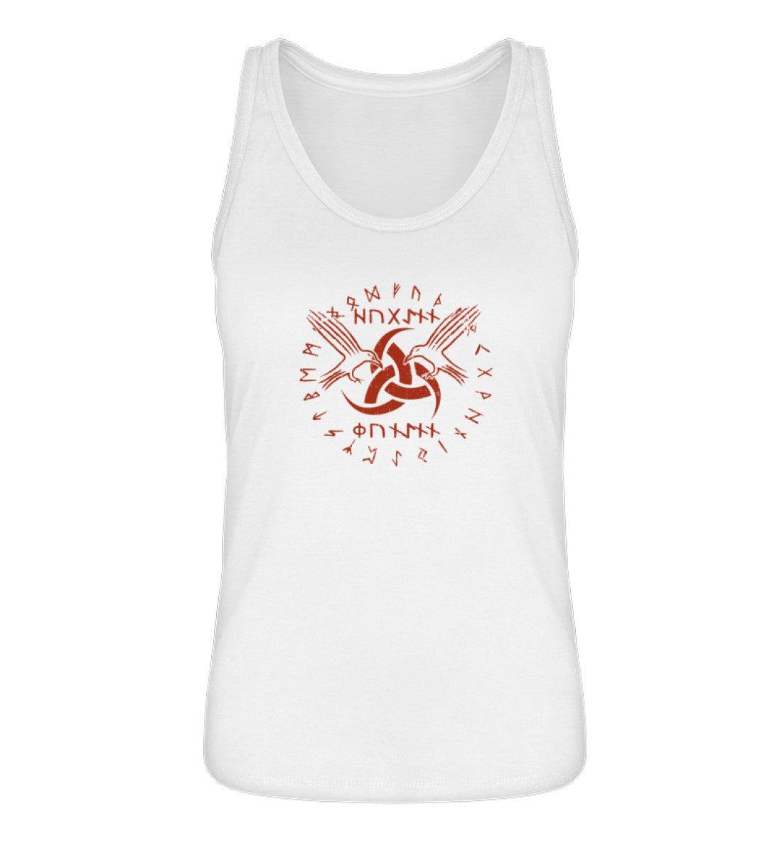 Schildmaiden-Tanktop "Odins Boten" - Huginn und Muninn mit Gjallarhorn - Nordic Viking Wear