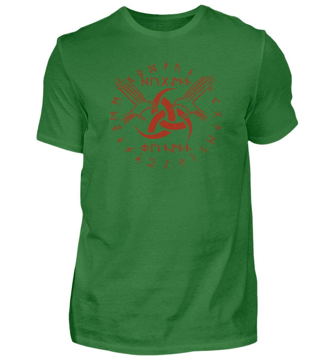 Wikinger-Shirt "Odins Boten" - Huginn und Muninn mit Gjallarhorn - Nordic Viking Wear