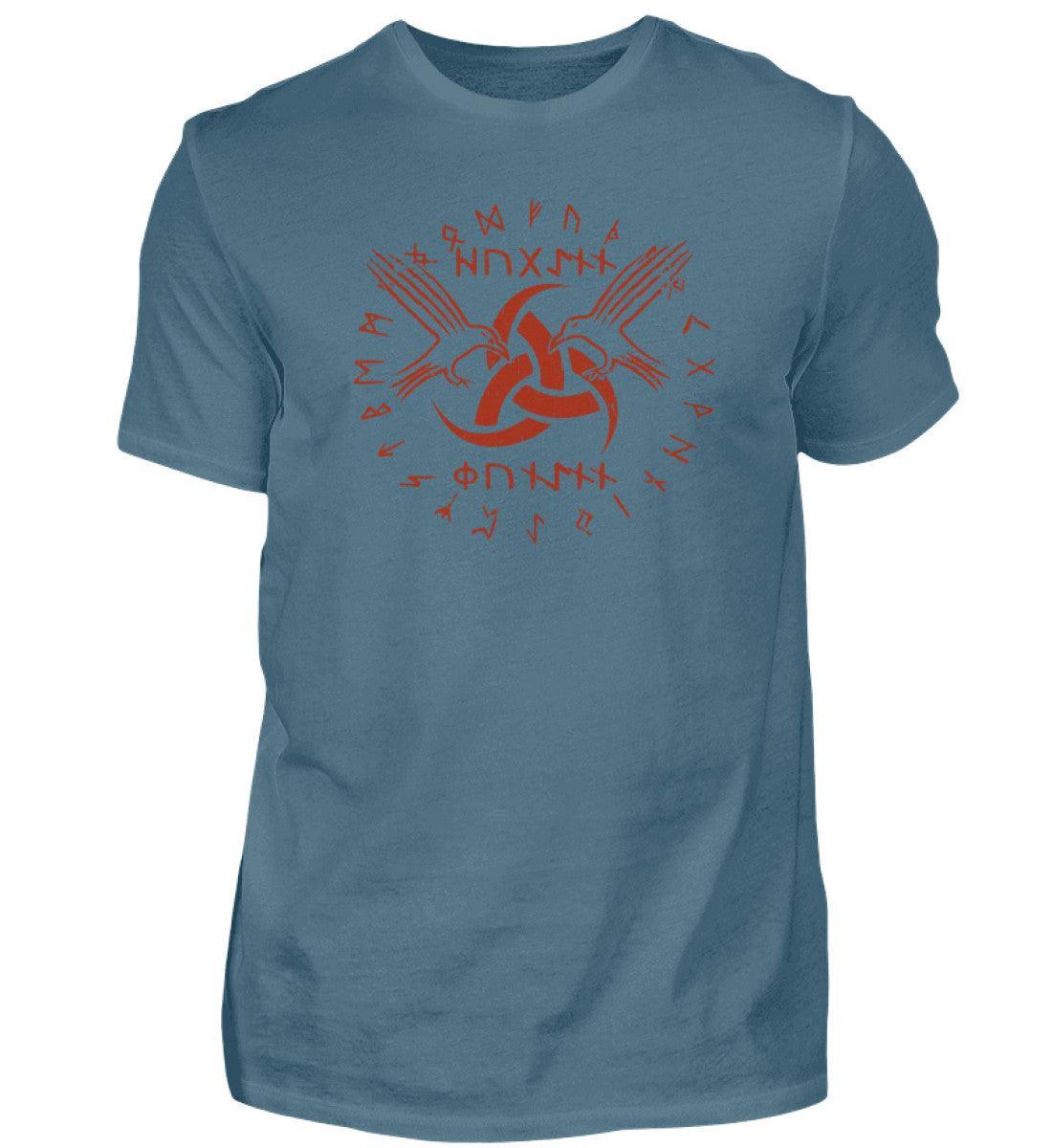Wikinger-Shirt "Odins Boten" - Huginn und Muninn mit Gjallarhorn - Nordic Viking Wear