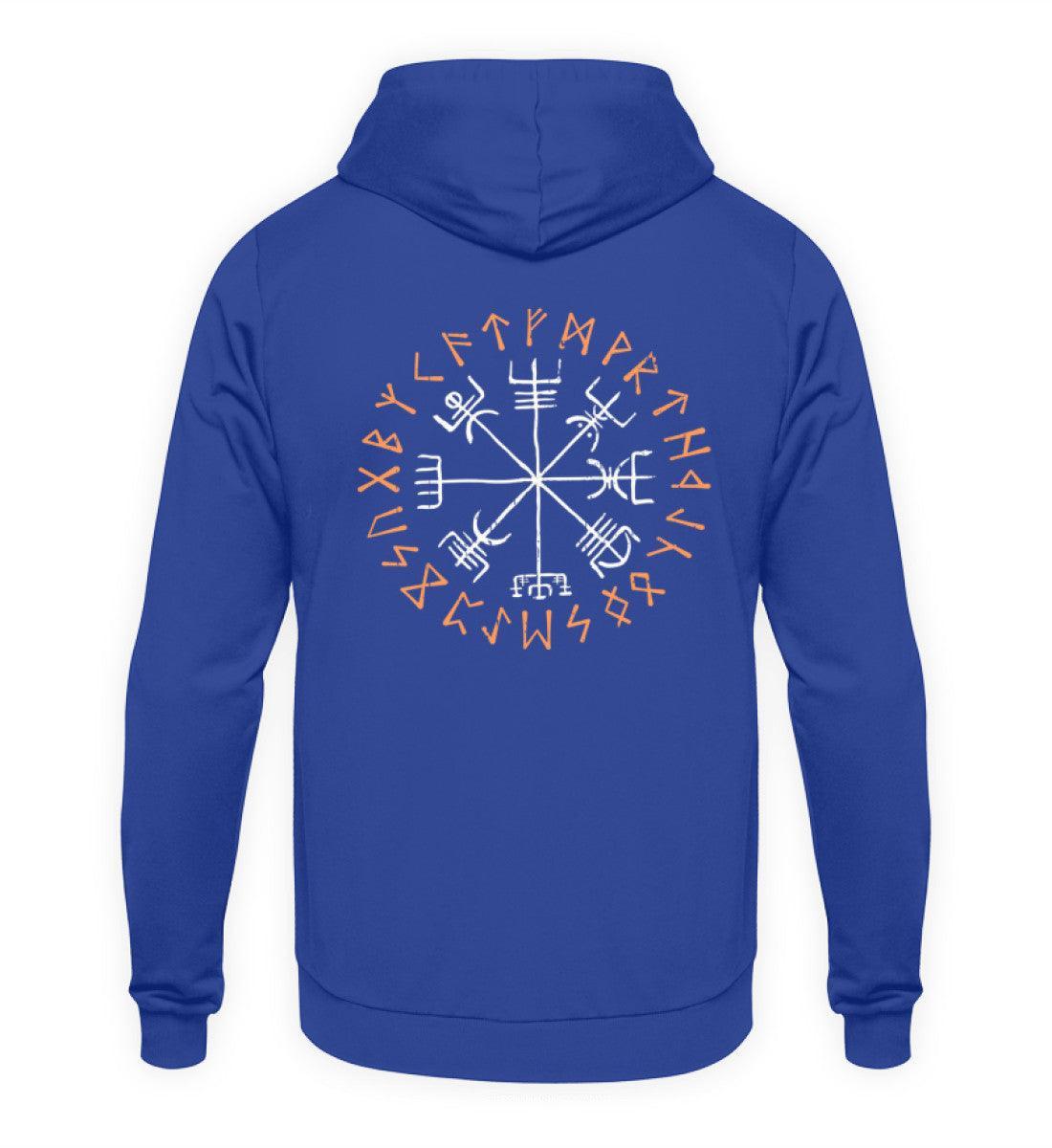 Wikinger Vegvisir Hoodie - Kompass Runen Symbol Tee - Nordischer Navigationspfad Hoodie - Nordic Viking Wear