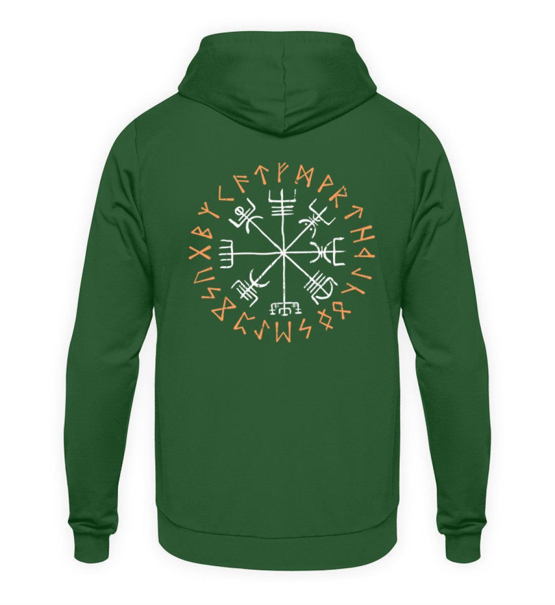 Wikinger Vegvisir Hoodie - Kompass Runen Symbol Tee - Nordischer Navigationspfad Hoodie - Nordic Viking Wear