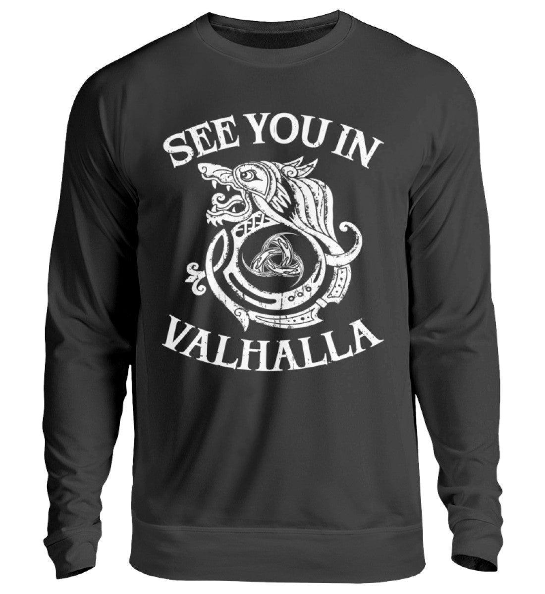 Wikinger Sweatshirt "See You in Valhalla" - Nordic Viking Wear