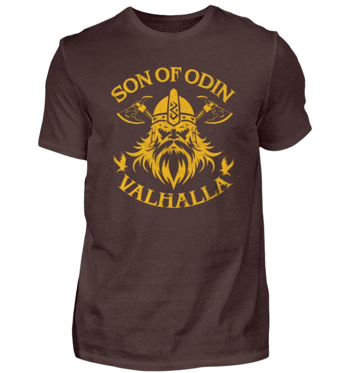 Wikinger T-Shirt 'Son of Odin – Valhalla' – Stolz und Entschlossenheit - Nordic Viking Wear