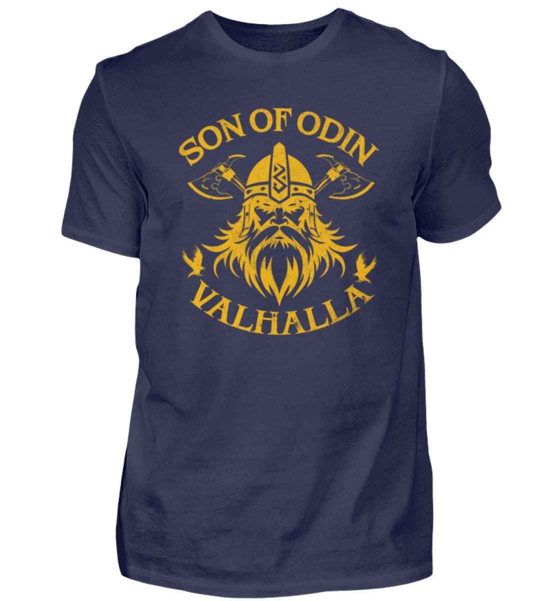 Wikinger T-Shirt 'Son of Odin – Valhalla' – Stolz und Entschlossenheit - Nordic Viking Wear