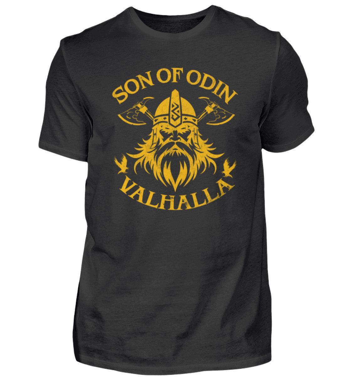 Wikinger T-Shirt 'Son of Odin – Valhalla' – Stolz und Entschlossenheit - Nordic Viking Wear