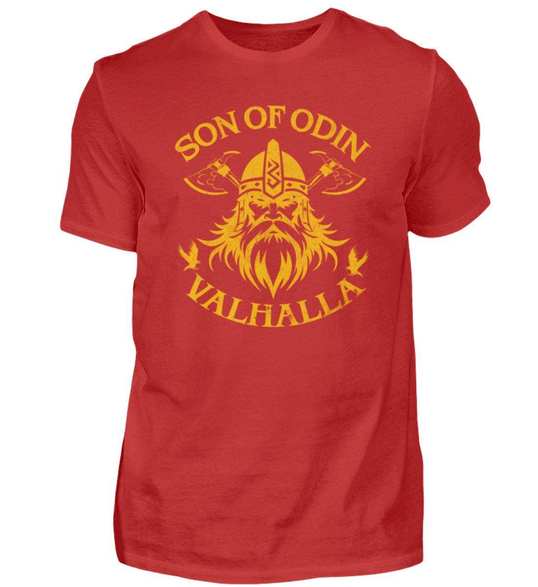 Wikinger T-Shirt 'Son of Odin – Valhalla' – Stolz und Entschlossenheit - Nordic Viking Wear