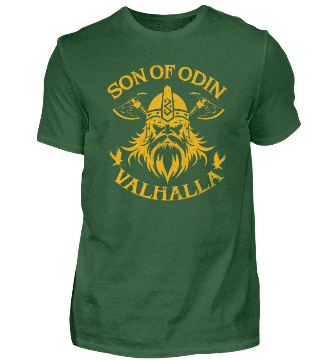 Wikinger T-Shirt 'Son of Odin – Valhalla' – Stolz und Entschlossenheit - Nordic Viking Wear