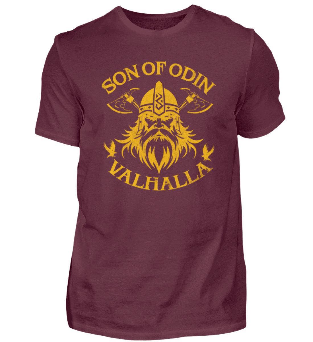 Wikinger T-Shirt 'Son of Odin – Valhalla' – Stolz und Entschlossenheit - Nordic Viking Wear