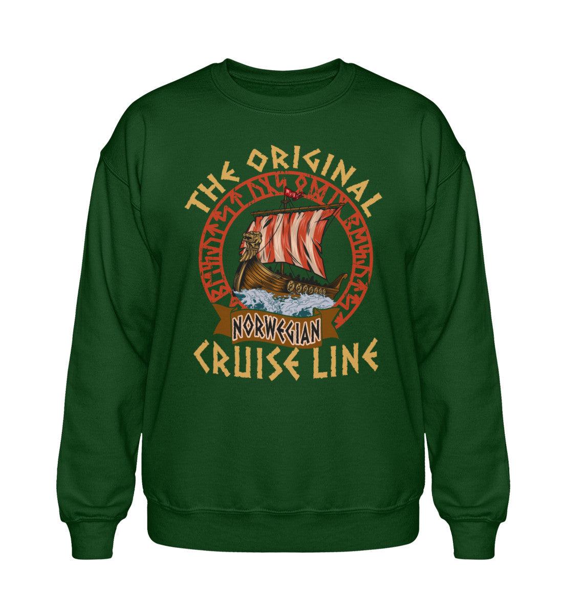 The Original Norwegian Cruise Line – Wikinger Heavy Sweatshirt mit Drachenboot - Nordic Viking Wear