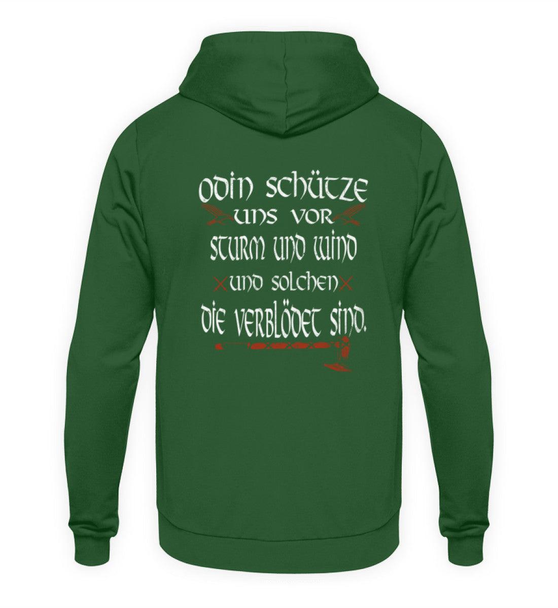 Wikinger Hoodie mit Odin-Spruch – "Odin schütze uns vor Sturm und Wind" – Nordische Geschenkidee - Nordic Viking Wear