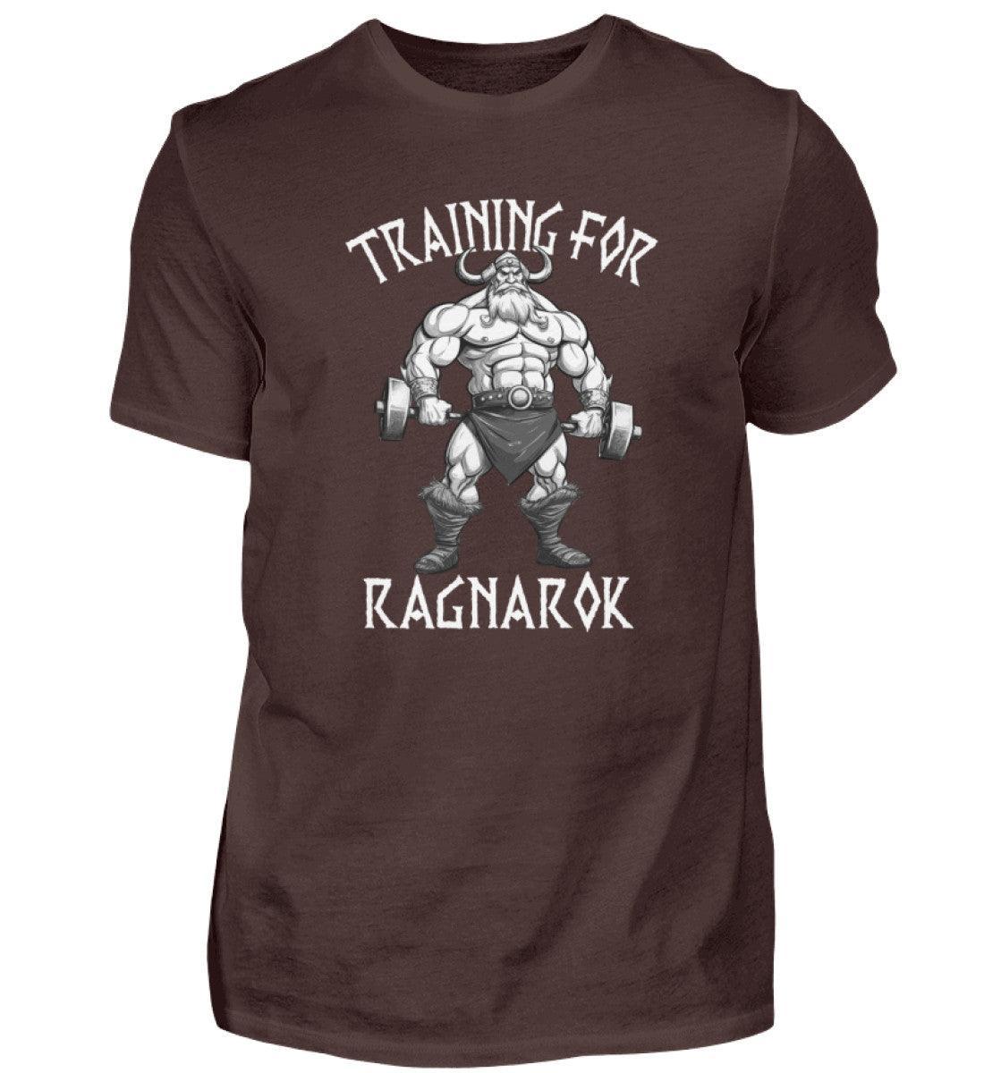 Wikinger Bodybuilder Premiumshirt "Training für Ragnarök" – Motivation & Stärke für das Fitnessstudio - Nordic Viking Wear