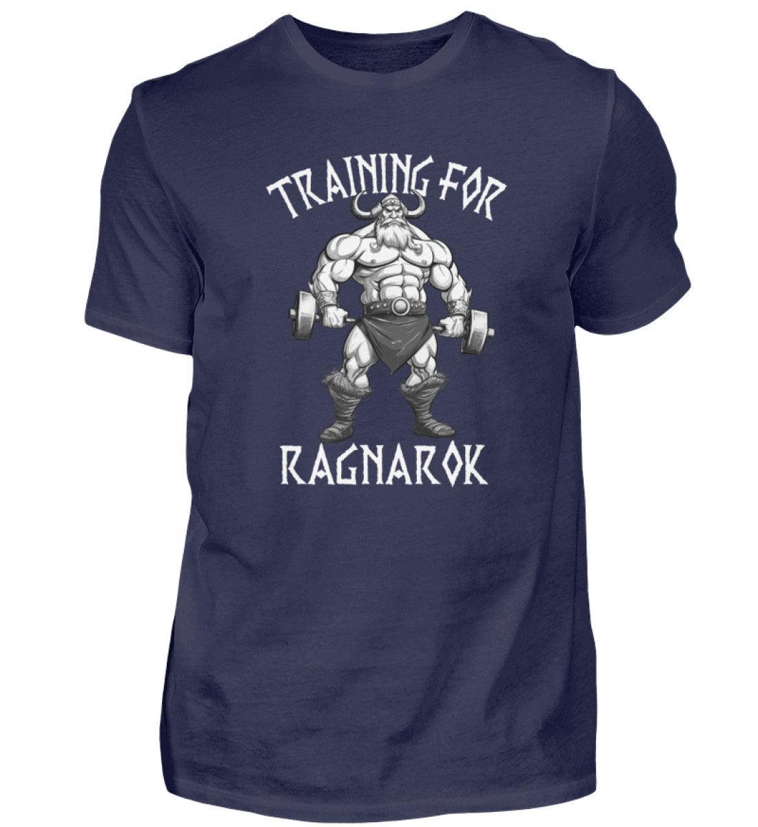 Wikinger Bodybuilder Premiumshirt "Training für Ragnarök" – Motivation & Stärke für das Fitnessstudio - Nordic Viking Wear