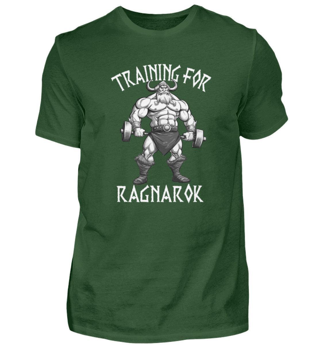 Wikinger Bodybuilder Premiumshirt "Training für Ragnarök" – Motivation & Stärke für das Fitnessstudio - Nordic Viking Wear