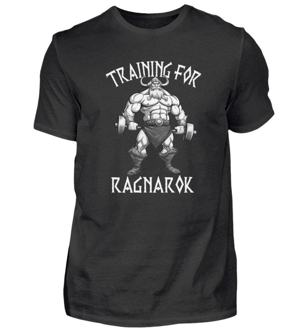 Wikinger Bodybuilder Premiumshirt "Training für Ragnarök" – Motivation & Stärke für das Fitnessstudio - Nordic Viking Wear
