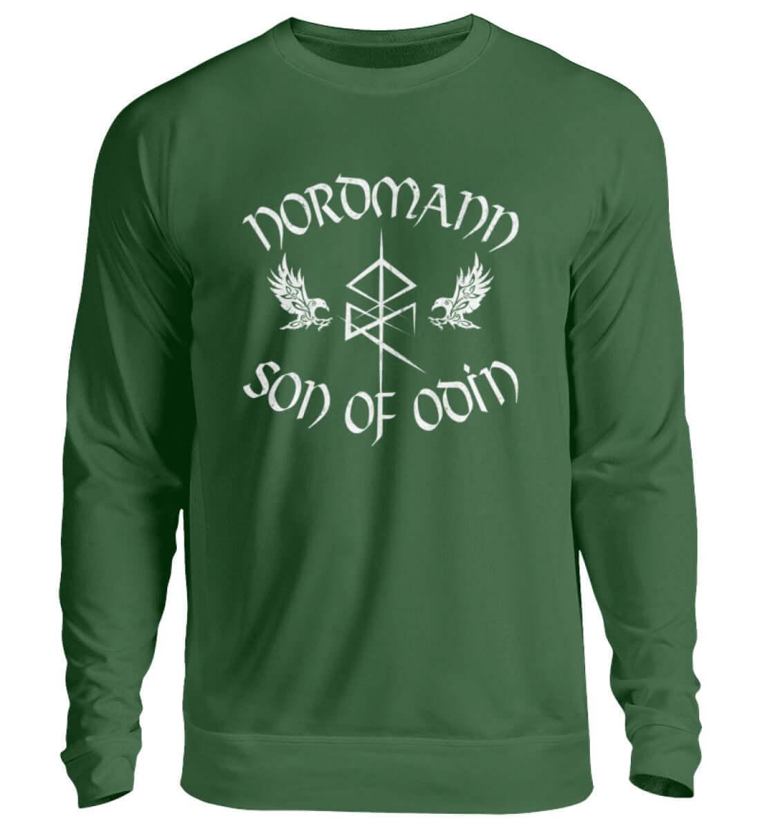 Wikinger Sweatshirt 'Nordmann - Son of Odin' – Ehre und Stolz der nordischen Krieger - Nordic Viking Wear