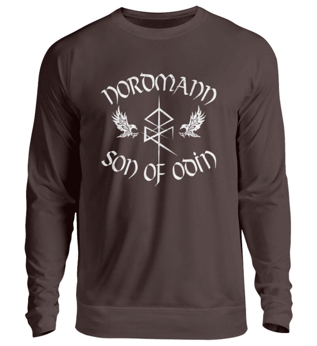 Wikinger Sweatshirt 'Nordmann - Son of Odin' – Ehre und Stolz der nordischen Krieger - Nordic Viking Wear