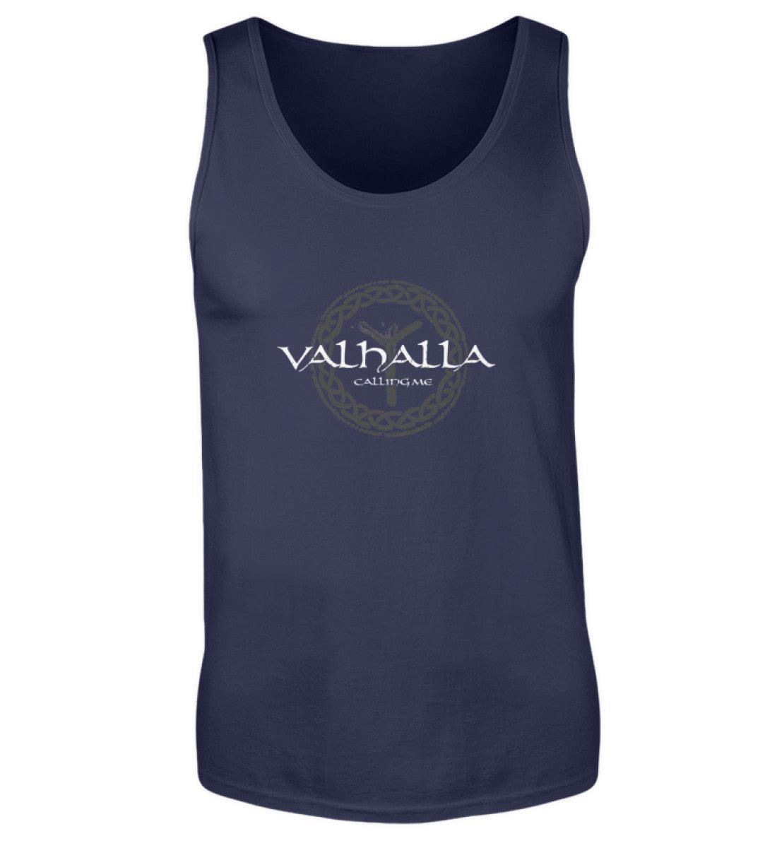 Wikinger-Tanktop "Valhalla Calling Me" mit Rune Algiz – Nordische Mythologie Tanktop - Nordic Viking Wear
