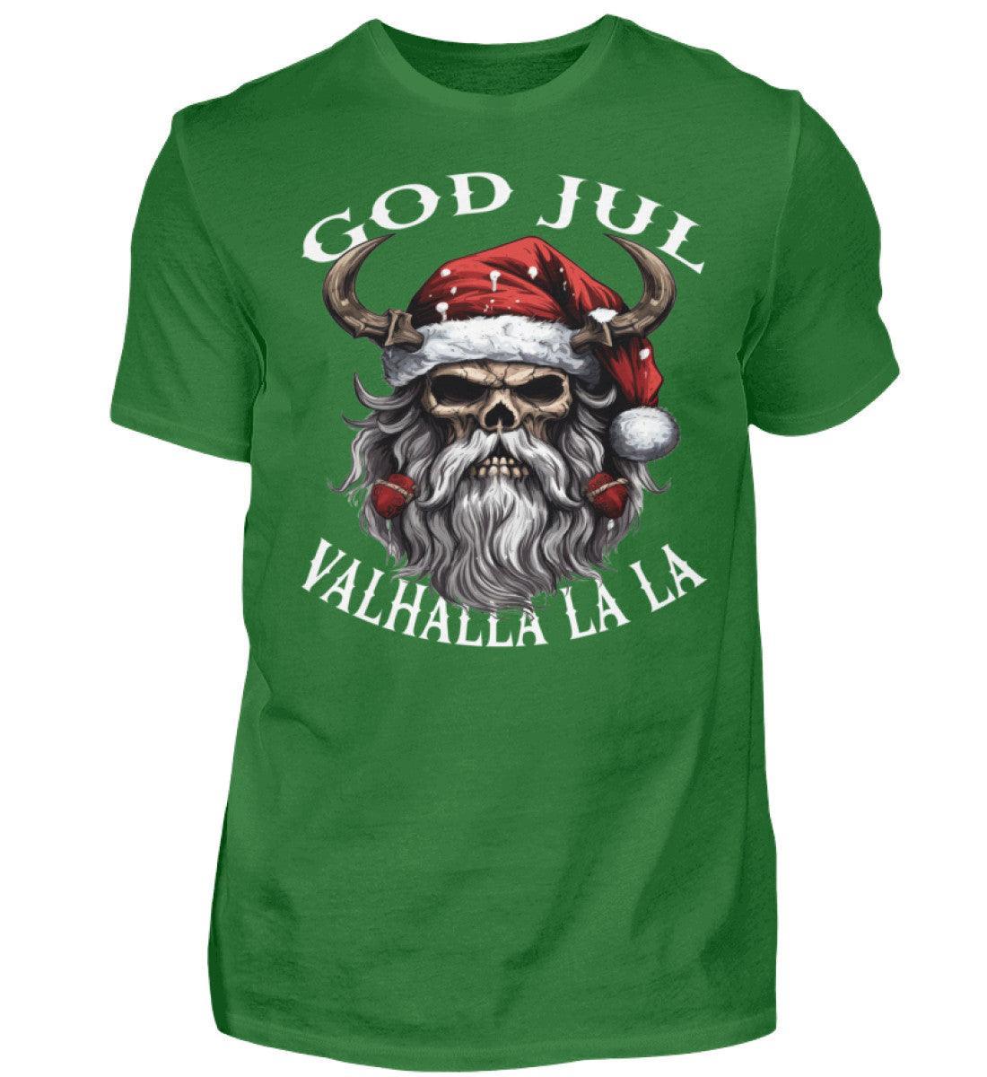 Weihnachts-Wikinger-Shirt mit Schädelmotiv God Jul - Nordic Viking Wear